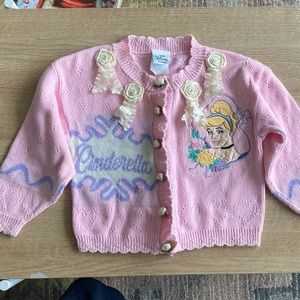 The Disney Store Vintage Girls Cinderella Cardigan